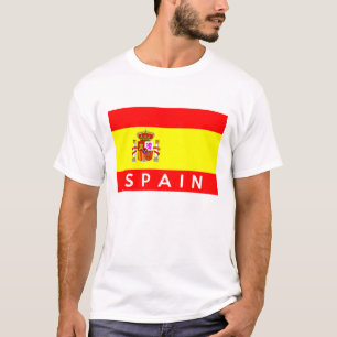 spain flag country text name T-Shirt