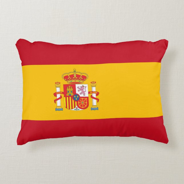Spain flag decorative cushion (Front)