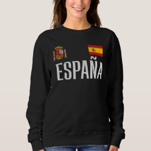 Spain Flag Espana Football Soccer Fan Men Women Ki Sweatshirt