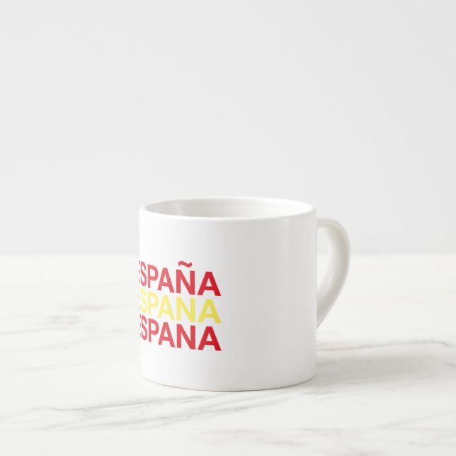 SPAIN Flag Espresso Cup (Front Right)