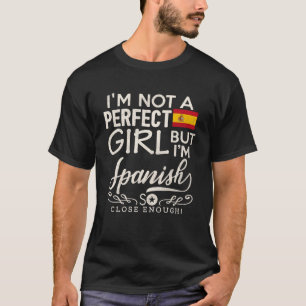 Spain Flag Girl Spanish Pride Souvenir Women T-Shirt