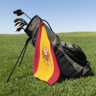 Spain flag golf towel