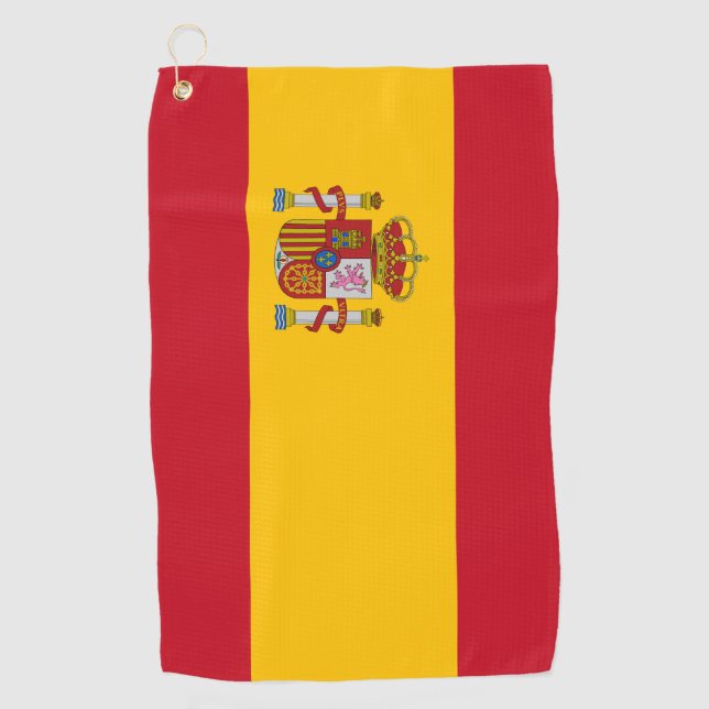 Spain Flag Golf Towel (Front)