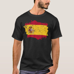 Spain Flag Grunge Country Flag Spain T-Shirt
