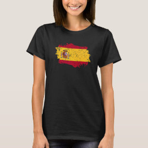 Spain Flag Grunge Country Flag Spain T-Shirt