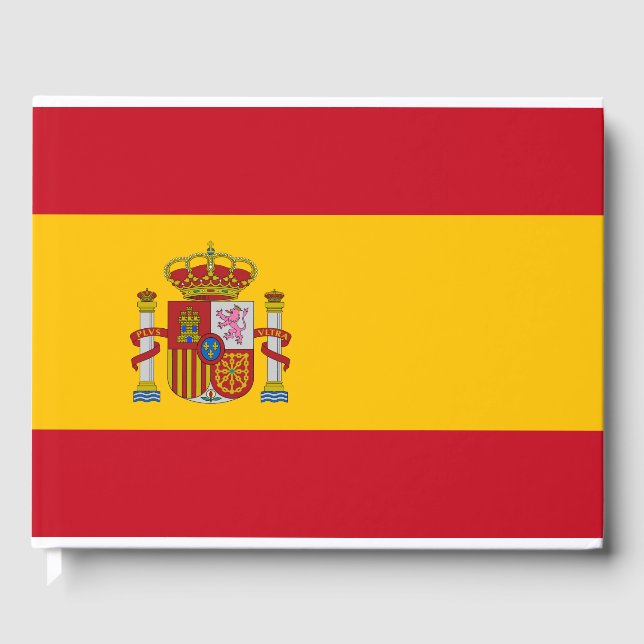 Spain Flag Guest Book (Front)