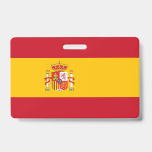 Spain flag ID badge