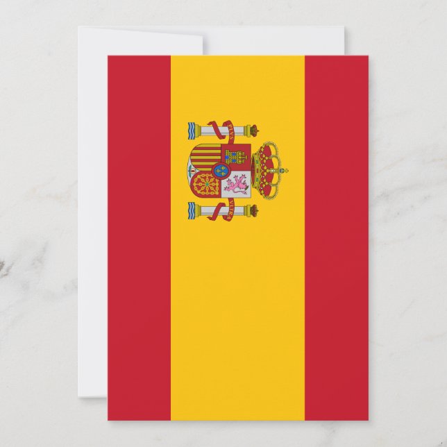Spain flag invitation (Front)