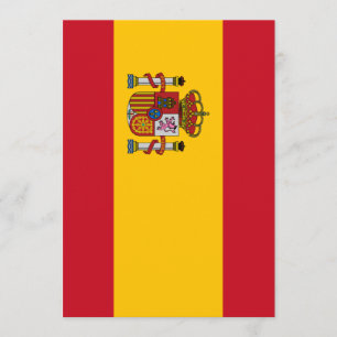 Spain flag invitation