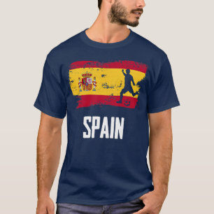 Spain Flag Jersey Spanish Soccer Team Spanish Men T-Shirt