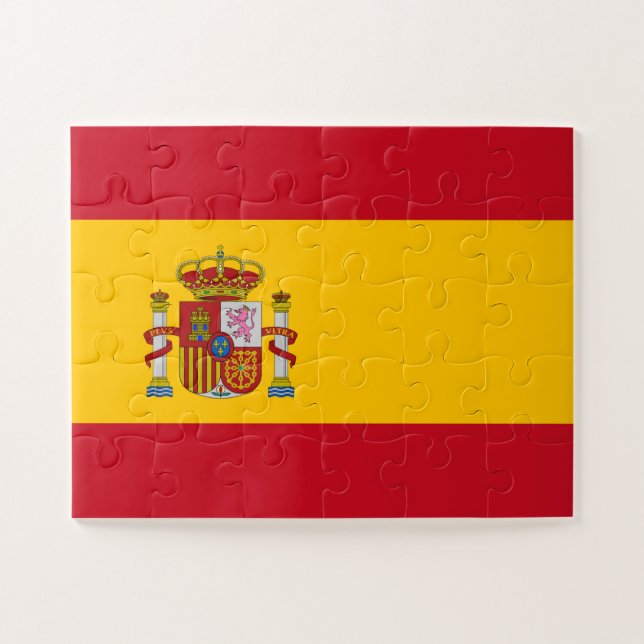Spain Flag Jigsaw Puzzle (Horizontal)