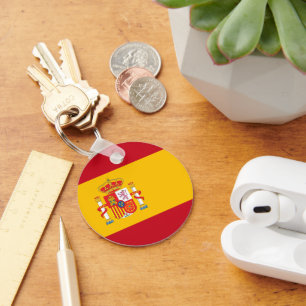 Spain flag key ring