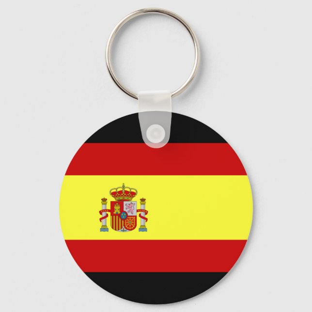 Spain Flag Key Ring (Front)