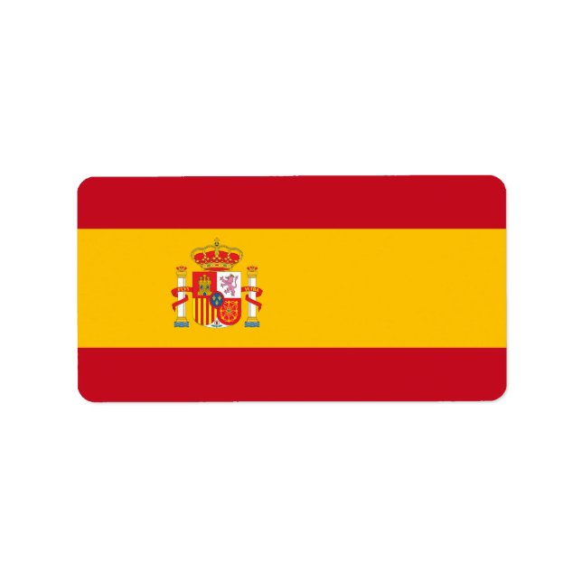 Spain flag label (Front)