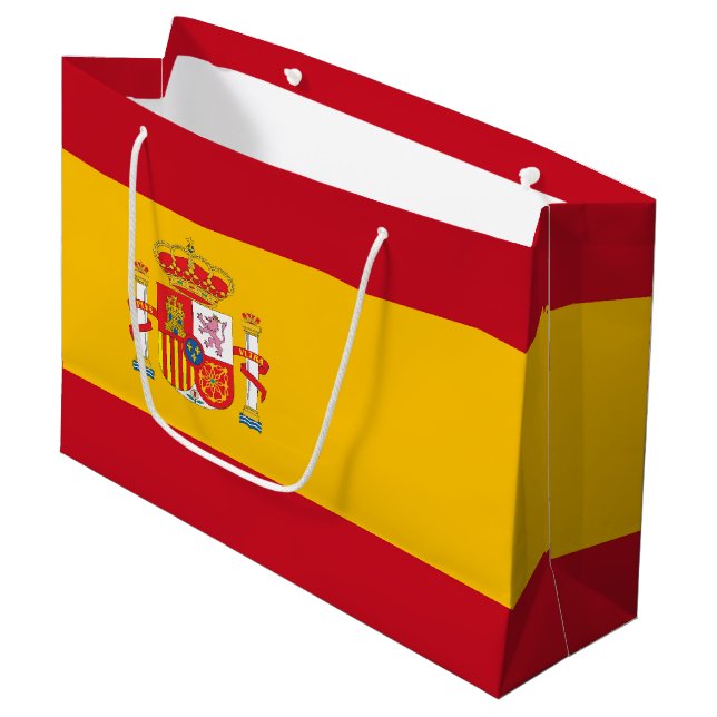 Spain flag large gift bag (Front Angled)