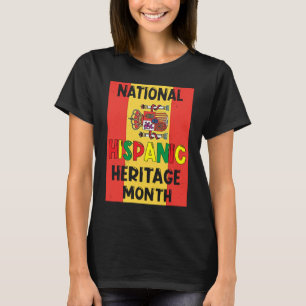 Spain Flag Latino National Hispanic Heritage Mont T-Shirt