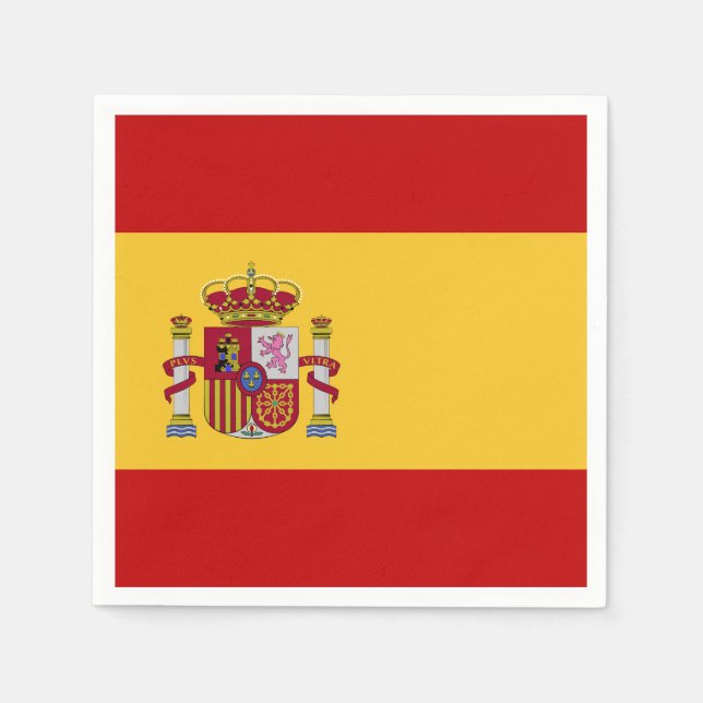 Spain Flag Napkin (Front)