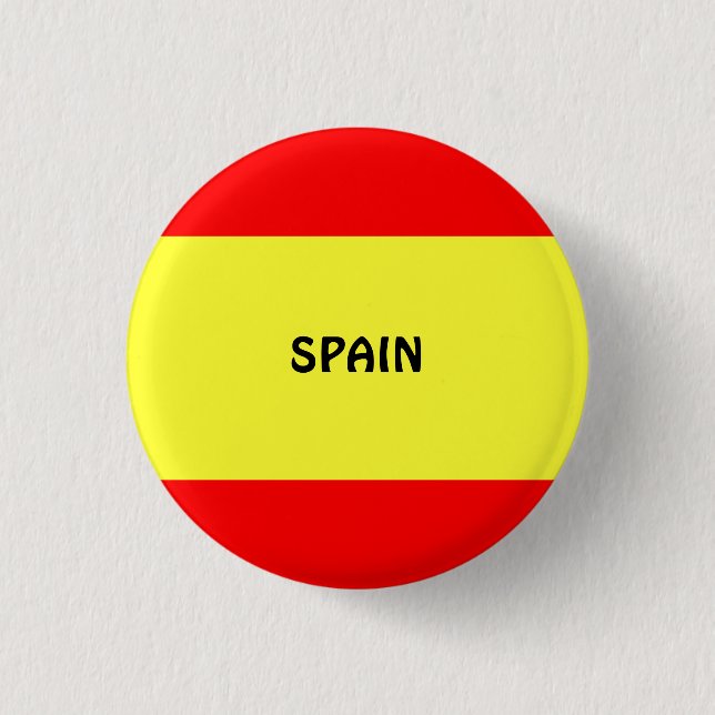 Spain: Flag of Spain Button/Lapel Pin (Front)