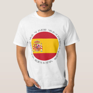 Spain Flag Patriotic Apparel T-Shirt