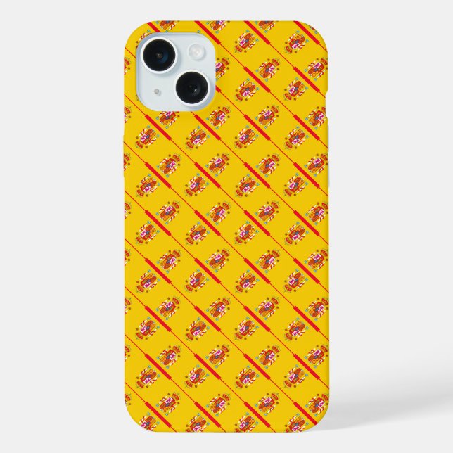 Spain flag pattern iPhone case (Back)