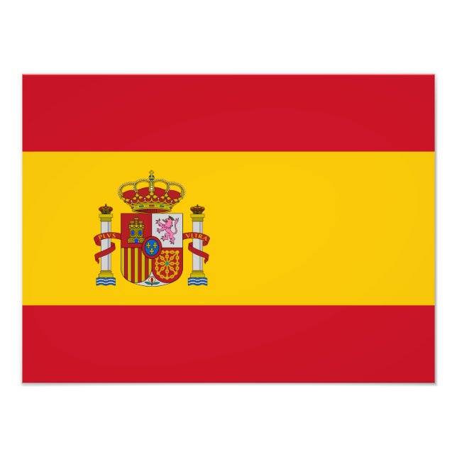 Spain flag photo print (Front)