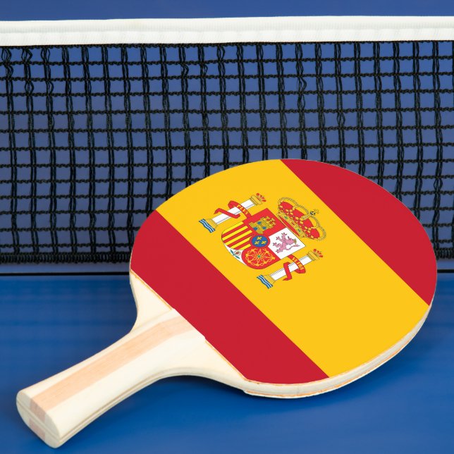Spain flag ping pong paddle (Insitu)
