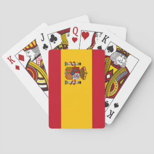 Spain flag playing cards