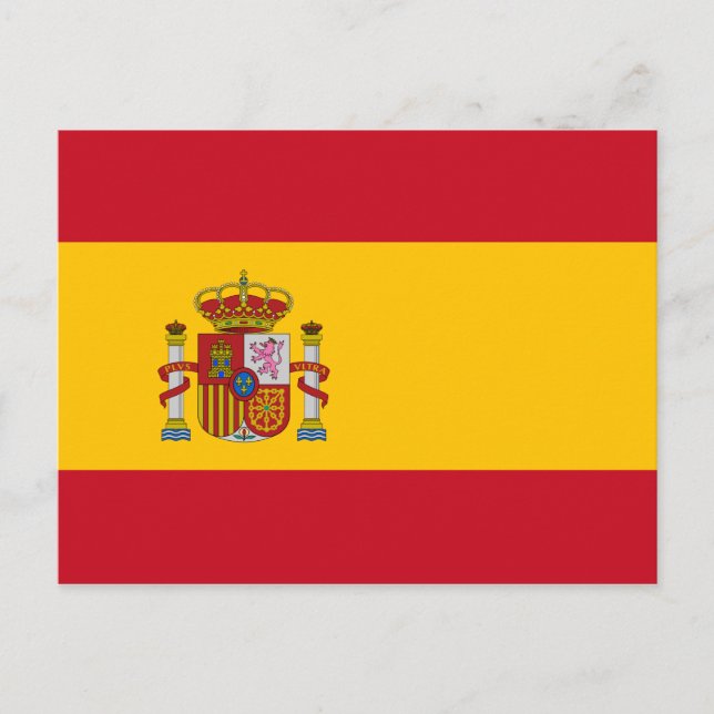 Spain flag postcard (Front)