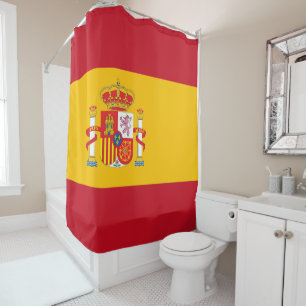 Spain flag shower curtain