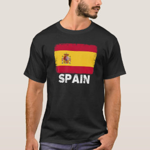 Spain Flag  Support Spanish People Women Men T-Shirt