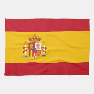 Spain flag tea towel
