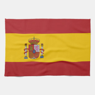 Spain Flag Tea Towel