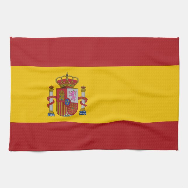 Spain Flag Tea Towel (Horizontal)