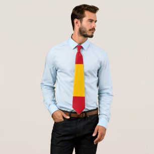 Spain flag tie