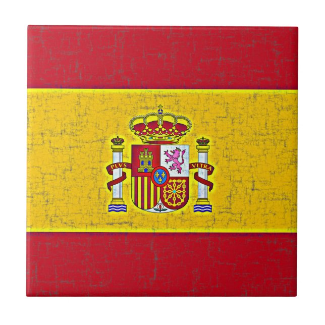 SPAIN FLAG Tile (Front)