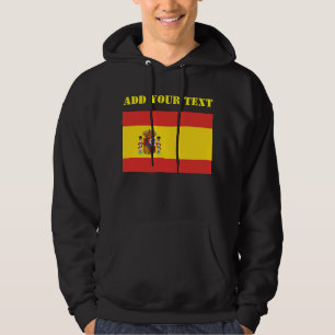 Spain Flag World Cup 2022 Football Soccer Hoodie