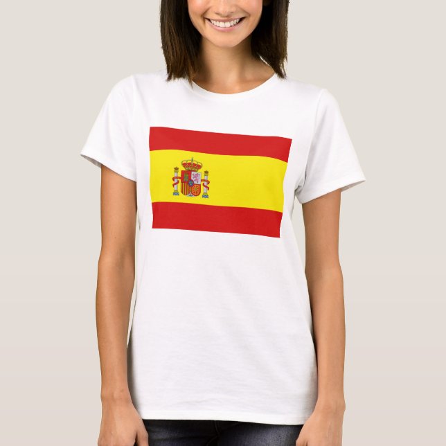 Spain Flag x Map T-Shirt (Front)