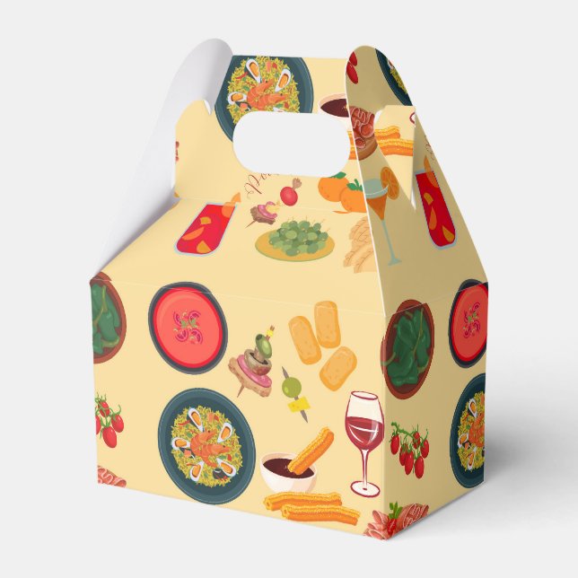   Spain Food Favour Box (Front Side)