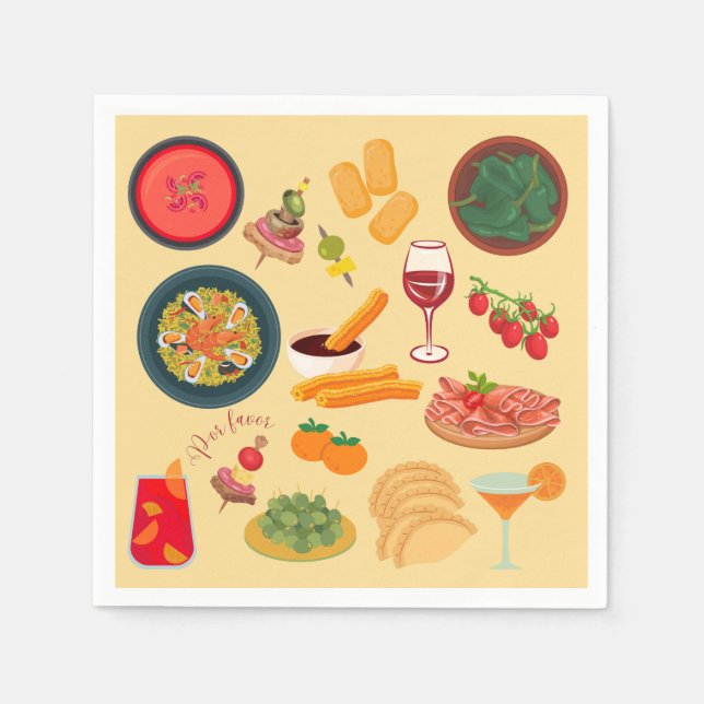Spain Food Napkin (Front)