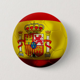 Spain Football 6 Cm Round Badge
