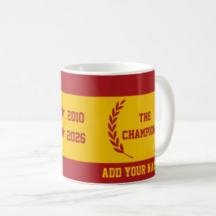 Spain football Fun Gift Mug   World Cup Champions 