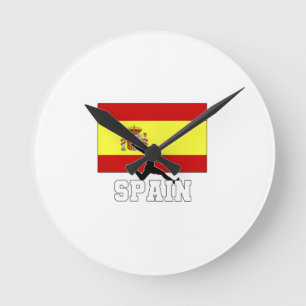 Spain Football Soccer National Team Round Clock