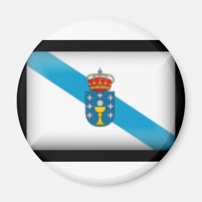 Spain Galicia Flag Magnet (Front)