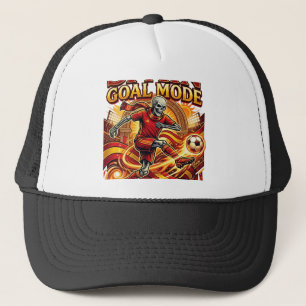 Spain Goal Mode Skeleton Striker Nations Streetwea Trucker Hat