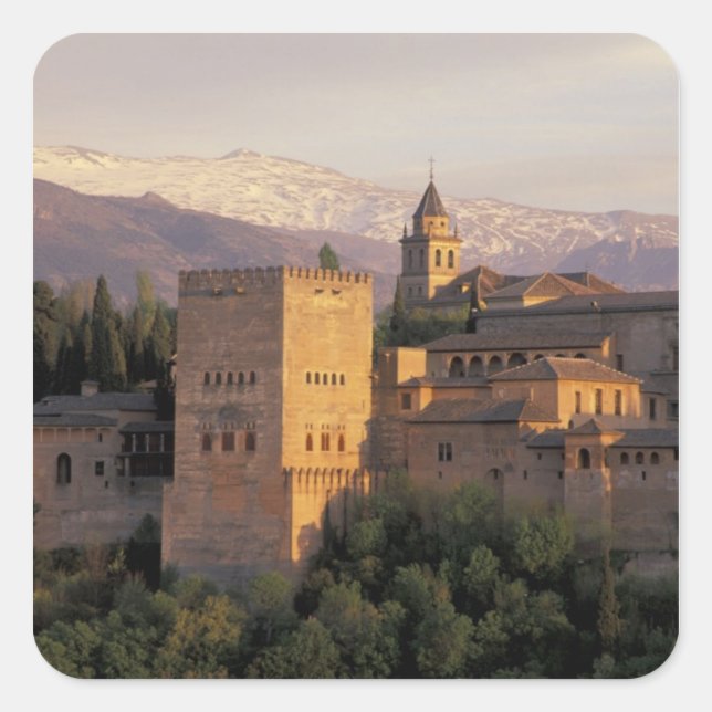 Spain, Granada, Andalucia The Alhambra, Square Sticker (Front)