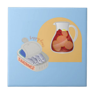 Spain Happy Hour Ceramic Tile