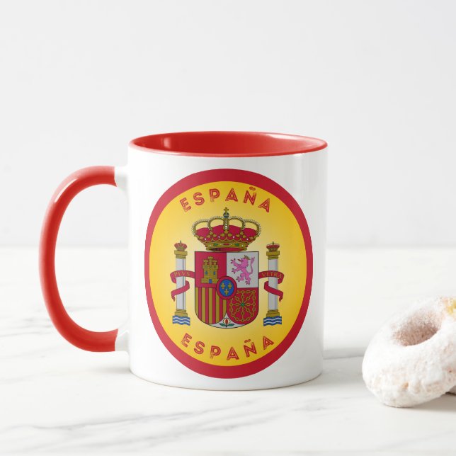 Spain Heritage Emblem Mug (With Donut)