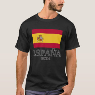 Spain Ibiza Flag Travel Europe Holiday T-Shirt
