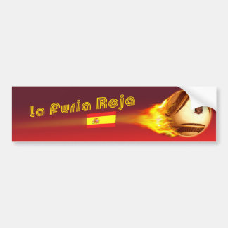 Spain La Furia Roja 2 Bumper Sticker