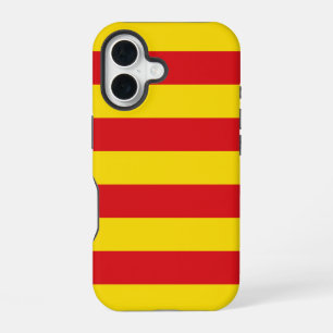 Spain: La Senyera Catalonia Flag iPhone 16 Case